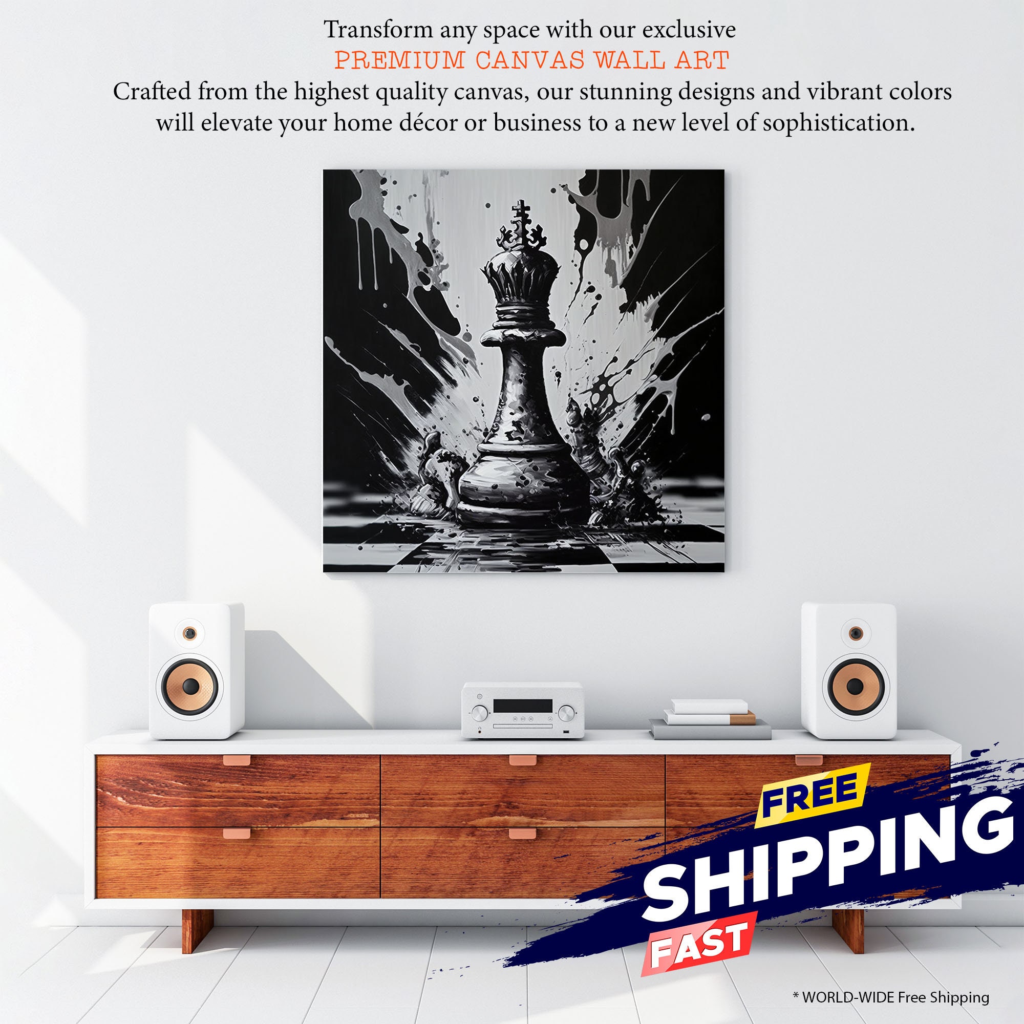 Let'S Play Chess Immortal Game Portrait Poster &amp; Canvas Gift For  Friend Family Birthday G in 2023