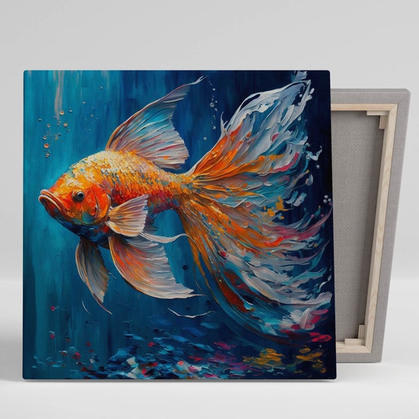 Goldfish Art Etsy