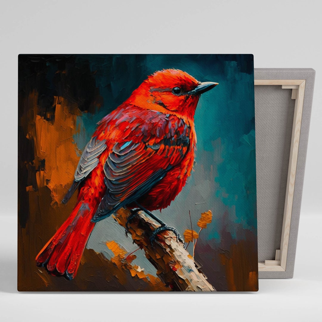 Red Robin Wall Art Robin Wall Decor Robin Art Red Robin Etsy UK