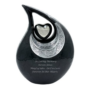 Cremation Urn With Velvet Bag - Personalized Cremation Urn - Urn For Memorial - Urn For Funeral - Urns For Human Ashes - Unique Urn