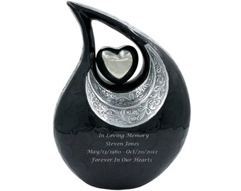 Cremation Urn With Velvet Bag - Personalized Cremation Urn - Urn For Memorial - Urn For Funeral - Urns For Human Ashes - Unique Urn
