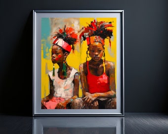 Digital Download | Wall Art | Black Art | Printable Wall Art | Home Art | Printable Art | Wall Decor | African Art | Home Decor