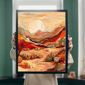 Digital Download | Wall Art | Landscape  Art | Printable Wall Art | Home Art | Printable Art | Wall Decor | Warm Color Art | Home Decor