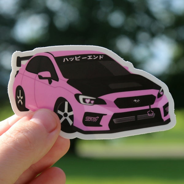 Subaru WRX STI Sticker Decal JDM Pink