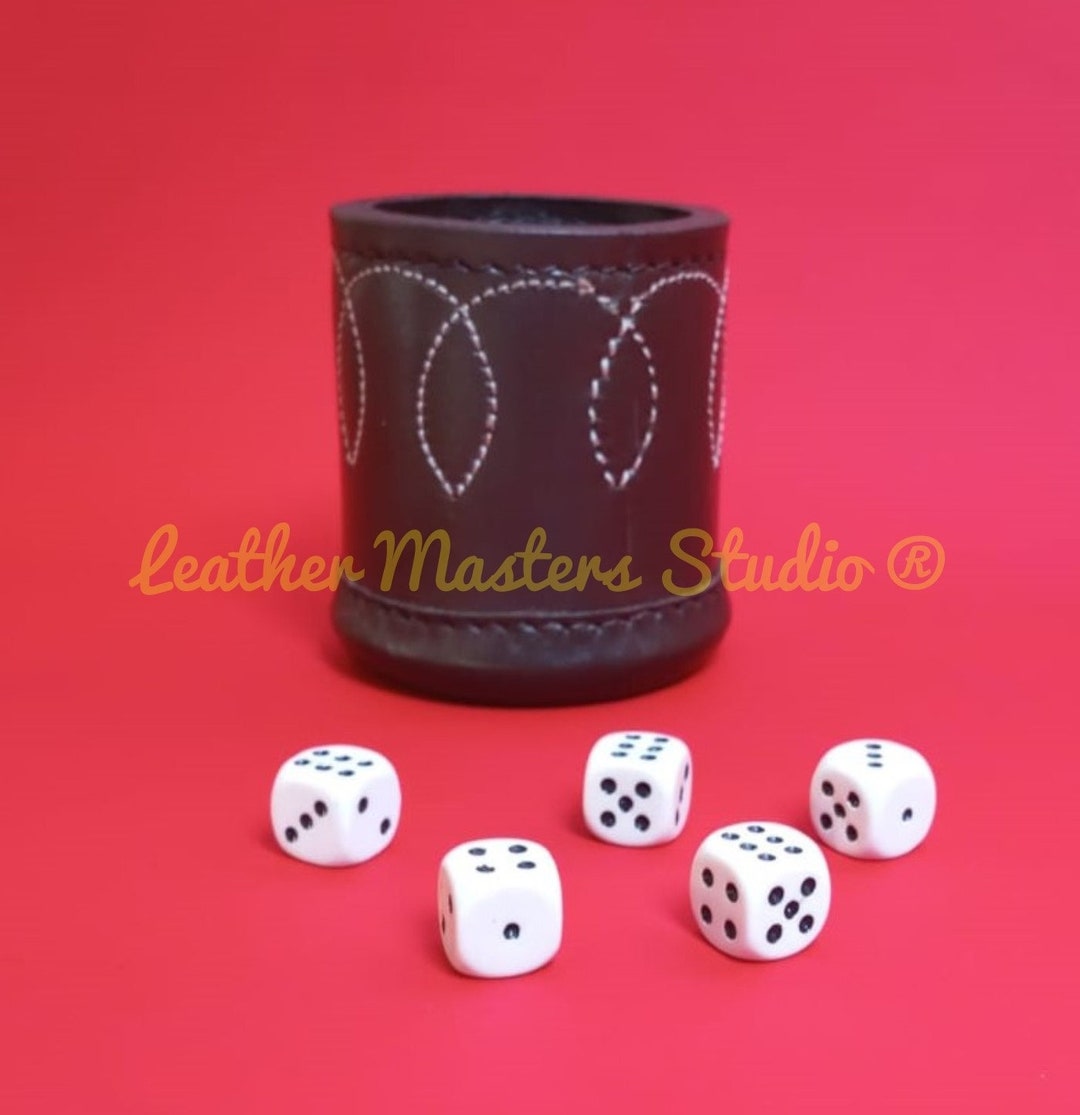 Dice Shaker Cup Ribbed Interior Large Dice Roller Comes Etsy