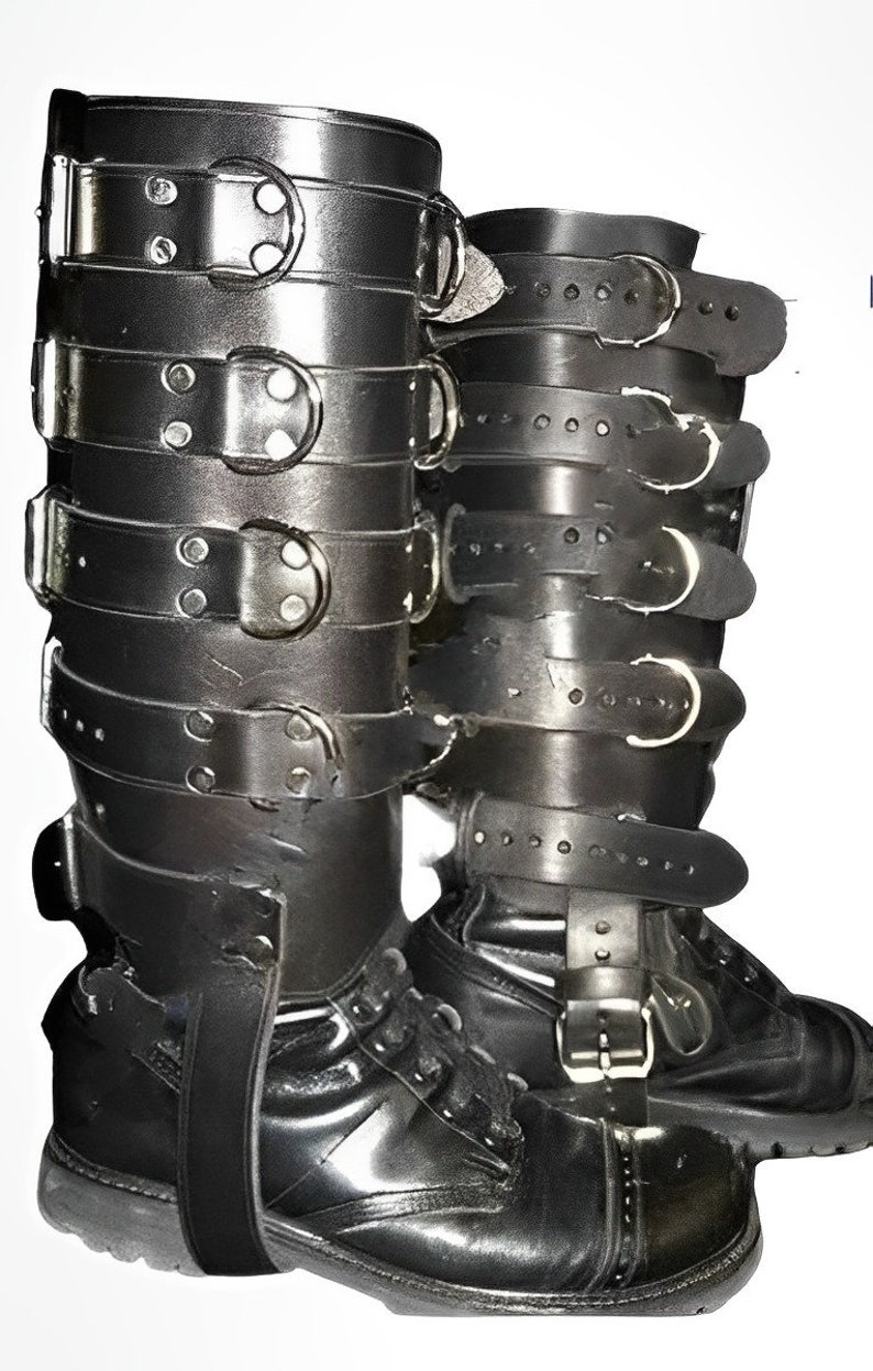 Leather Leg Binders Heavyduty Restraints Boot Gaiters Extreme Etsy UK