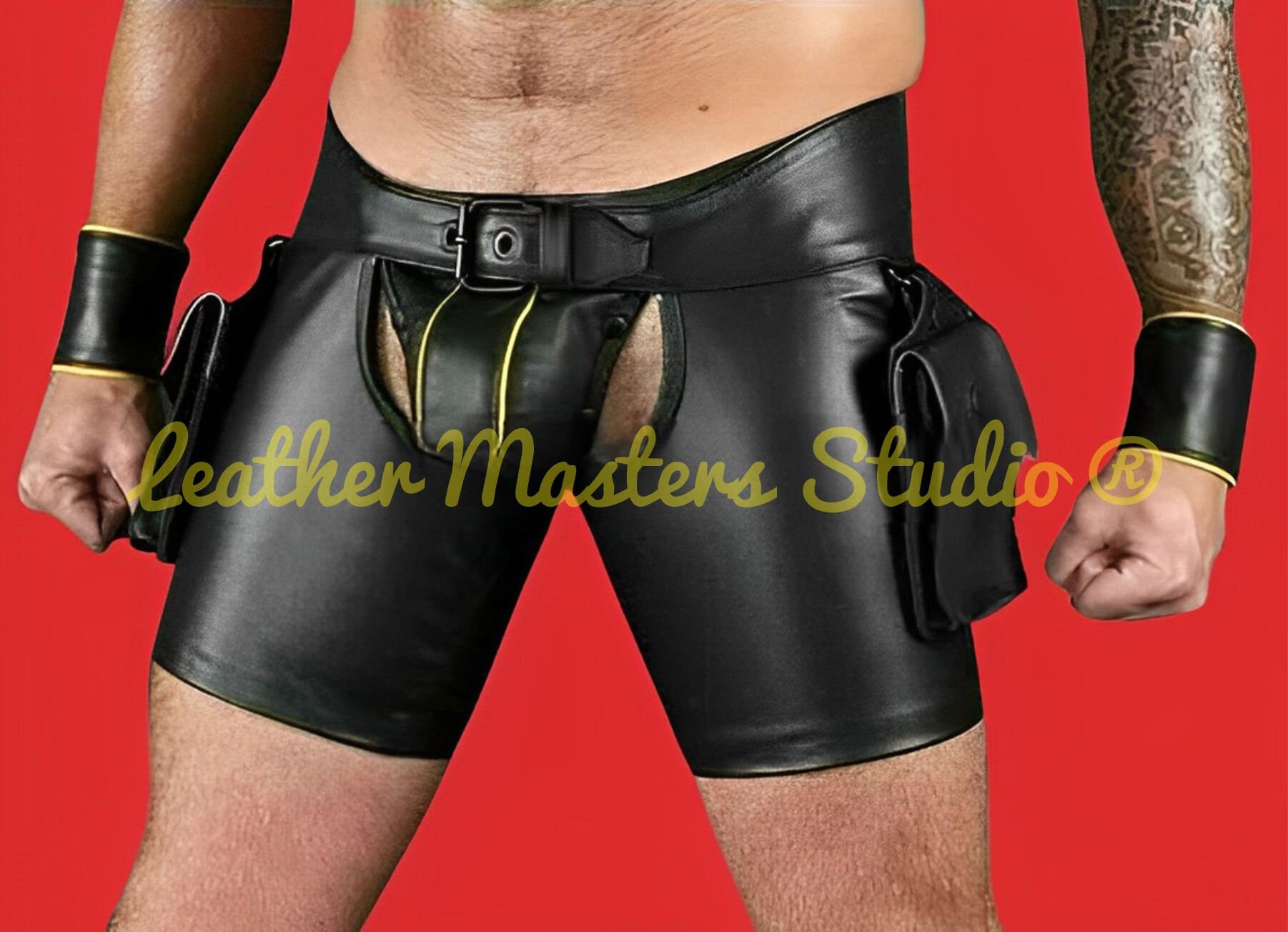 KEISUKEYOSHIDA Bondage Kilt Shorts-