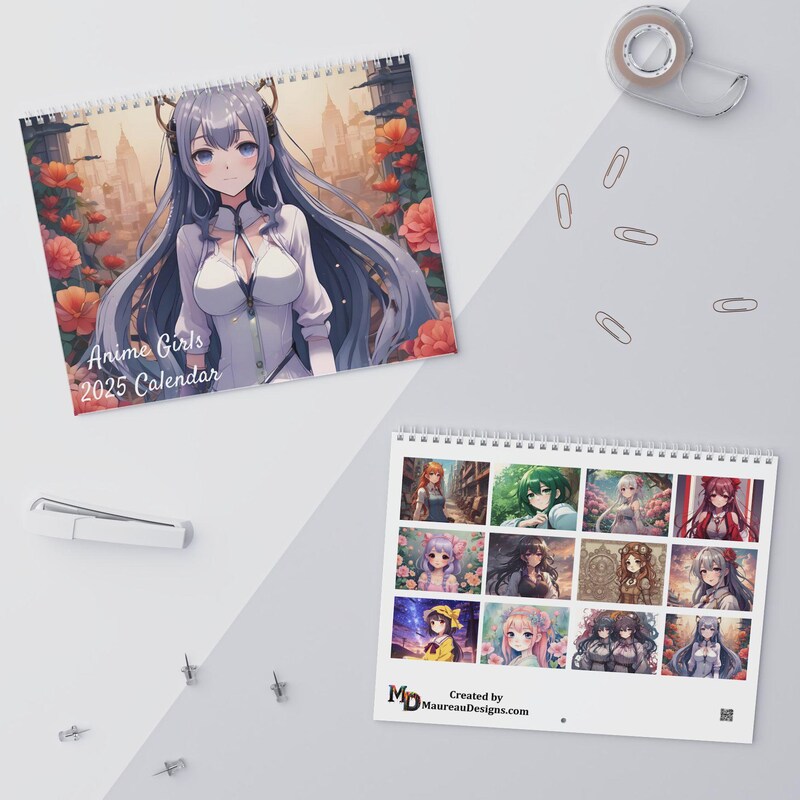 Anime girl 2025 calendar Etsy.de