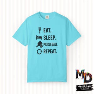 Eat Sleep Pickleball Repeat, Pickleball Funny Shirt, Pickleball Fan Unisex Graphic T-shirt - Perfect for Birthdays, Gifts, Christmas!