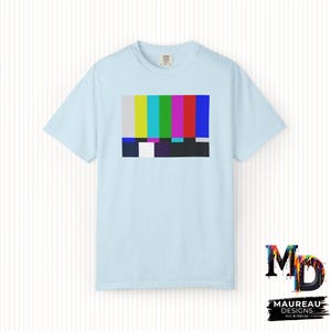 TV Color Bars Sheldon Cooper/Big Bang Theory Inspired Unisex Graphic T-shirt - Perfect for Birthdays, Gifts, Christmas!