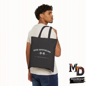 Rose Apothecary Cotton Canvas Tote Bag | Schitt&#39;s Creek Inspired, Great Gift Idea, Everyday Use!