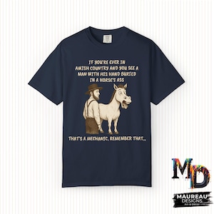 Amish Country Mechanic, Robin Williams Live on Broadway Inspired Unisex Graphic T-shirt - Perfect for Birthdays, Gifts, Christmas!