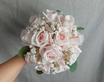 Pink Rose Bridal Wedding Bouquet Pink Bridal Wedding Pink Bridal Bouquet Boho Bridal Bouquet Pink Bridal Wedding Bridal Bouquet Pink Roses