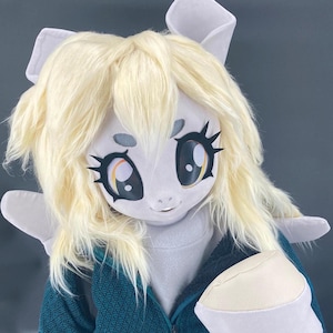 Disfraz de fursuit de MLP prefabricado para cosplay parcial de Derpy Hooves