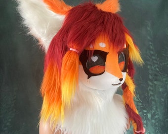 Fursuit Kemono Kig Kopf Fuchs Vorgefertigte