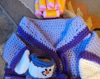 Porch Goose Outfit with sleeves and coffee mug