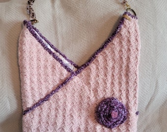Corner to Corner Large Shoulder Bag with Plastic Strap