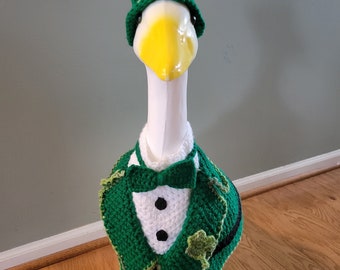 St. Patrick's Day Porch Goose Outfit