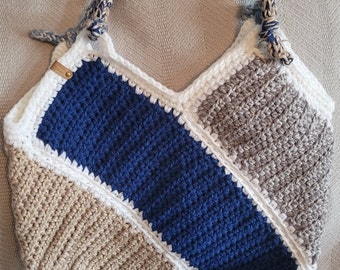 Large Crochet Carry All Tote