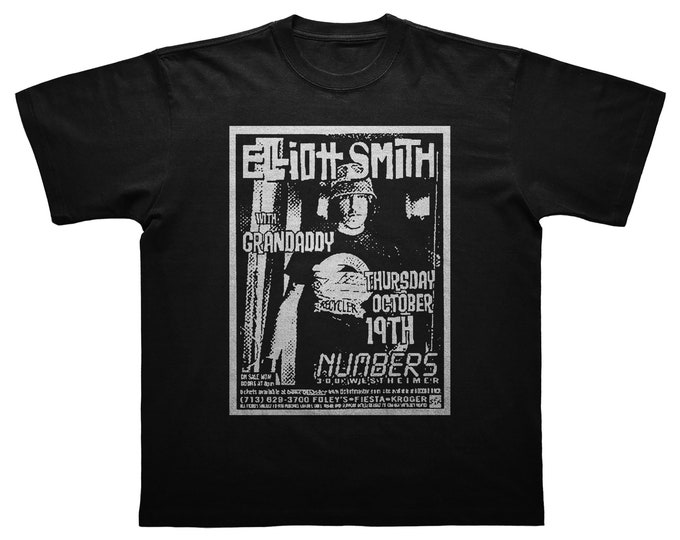 Limited Elliot Smith T-Shirt - Elliot Smith Tour T-Shirt - Elliot Smith Vintage T-Shirt - Elliot Smith Gift - Elliot Smith Merch