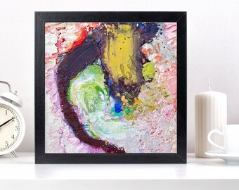 Square Abstract Art Print, Modern Home Decor (Digital Download)