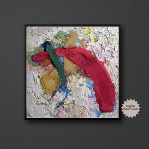 Square abstract wall art,Modern abstract art, Abstract art, Modern home decor, Living room abstract wall art, Abstract print, Wall Art, Home