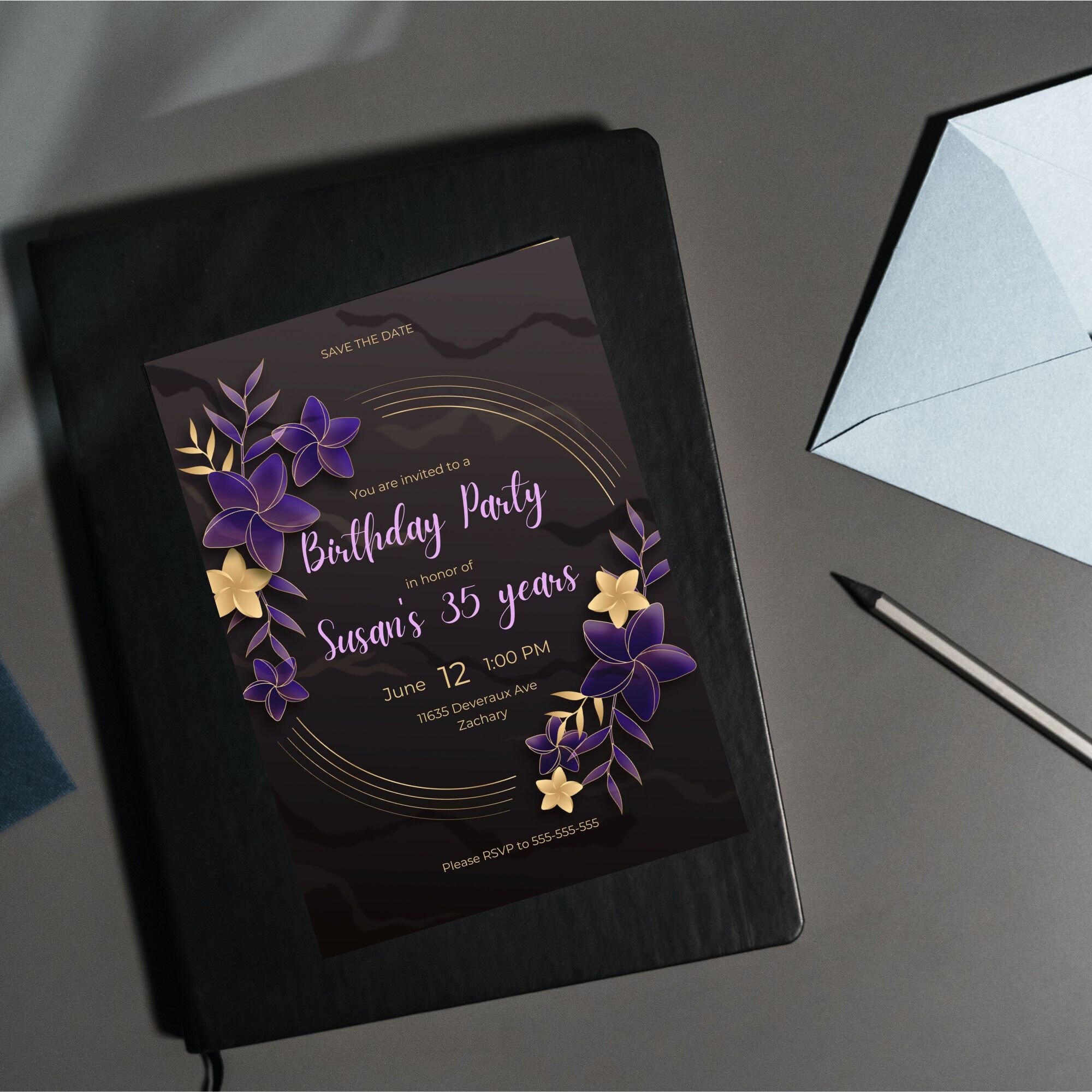 Customizable Milestone Party Invitation Stylish Adult - Etsy