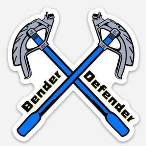Pipe Bender Sticker| Hard hat sticker | Electrician Sticker | Bender Defender Sticker | Electrical Sticker | Pipe Bender | Conduit Bender