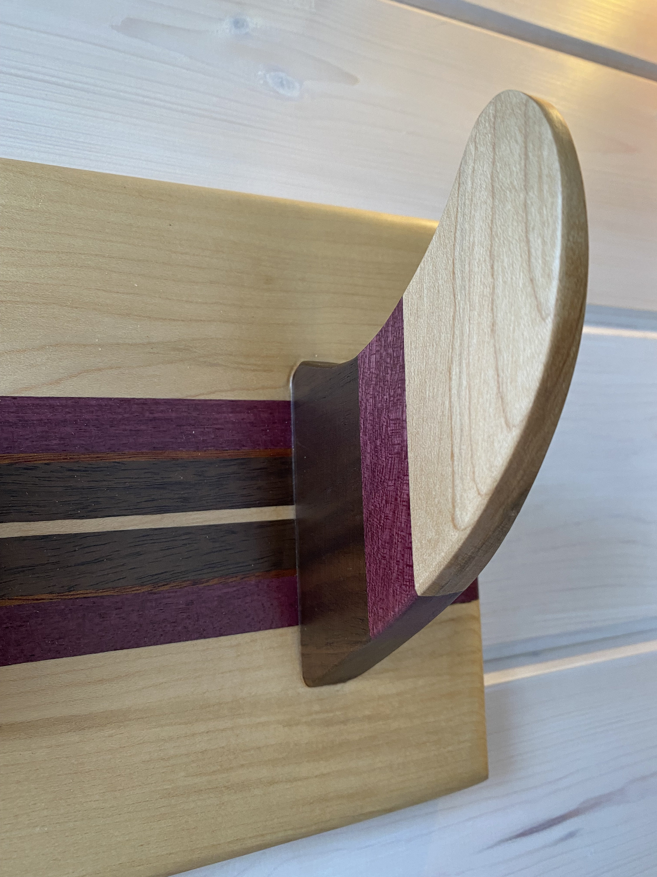 Hardwood Surfboard Fin Accessory Rack | Surfboard Hanger | Wood ...