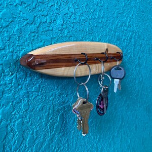 Hardwood Mini Surfboard Hook | Surfboard Hook | Jewelry Hanger | Key ...