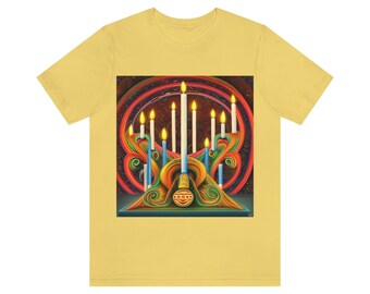 The Menorah - Unisex Jersey Short Sleeve Tee