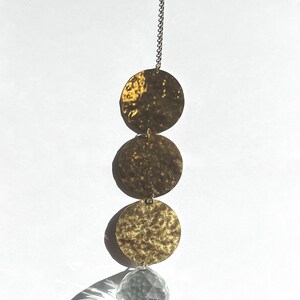 Three Suns | Brass Suncatcher with Crystal Prism | Handmade Wall Hanging | Boho Wall Decor | Crystal Sun Catcher