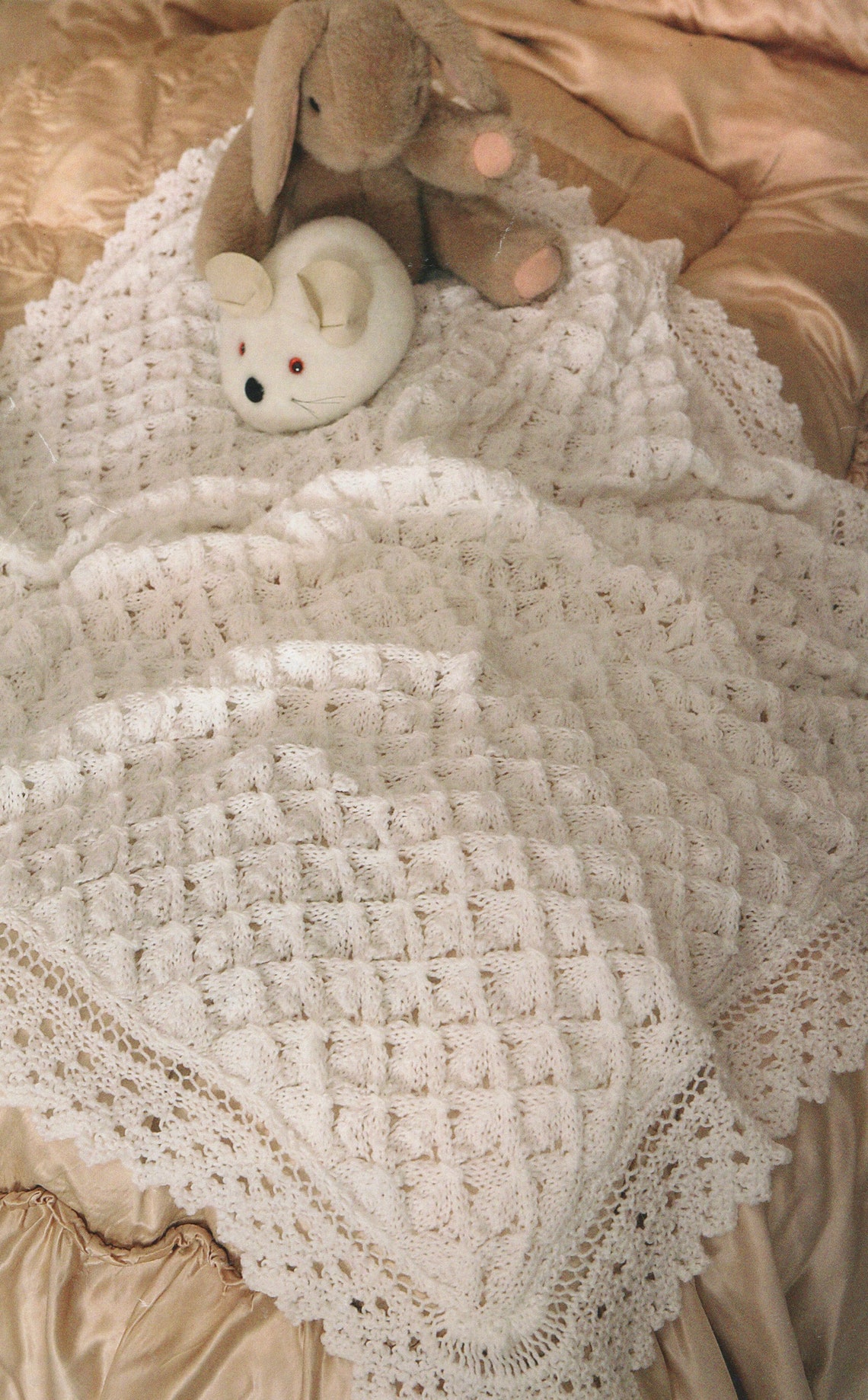 Vintage Knitting Pattern Baby Shawl Knitting Pattern for Etsy