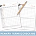 Mexican Train Scorecard | Mexican Train Scoresheet Printable PDF ...