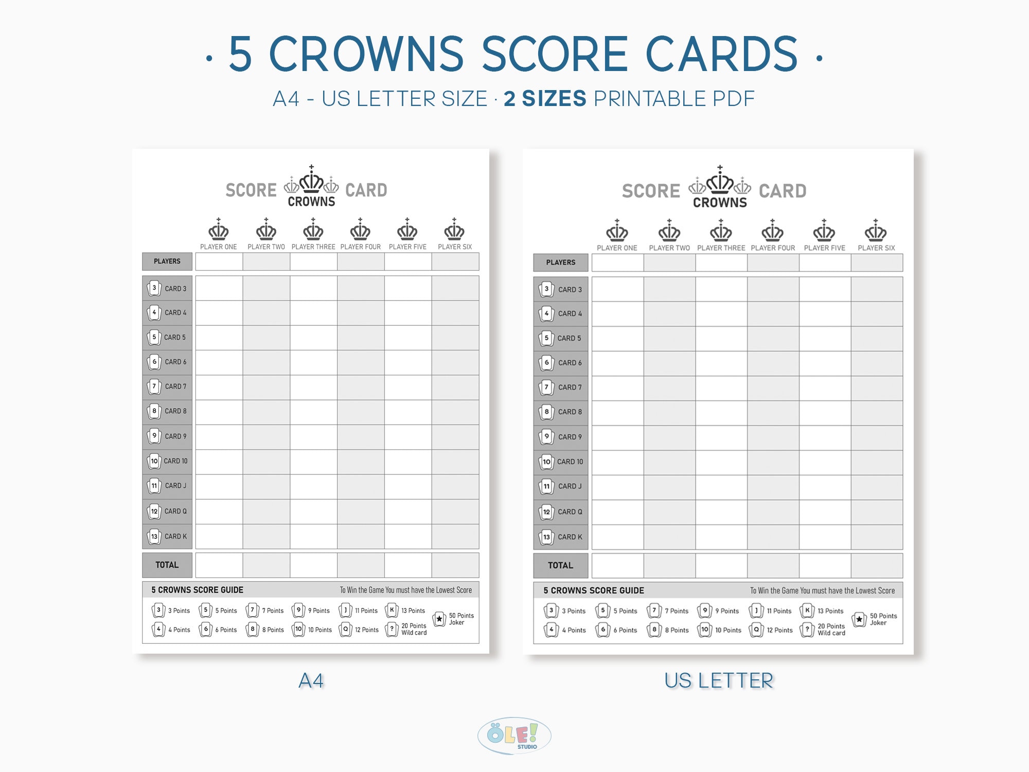 5-crowns-scorecard-crowns-scoresheet-printable-pdf-card-game-a4-us-letter-size-8-5-x11-half-letter-size-5-5-x8-5-etsy for Five Free Printable 5 Crowns Score Sheet Pdf 5 Crowns Scorecard | Crowns Scoresheet Printable PDF | Card Game | A4, US Letter Size 8.5”x11” & Half Letter Size 5.5”x8.5” - Etsy for Five Free Printable 5 Crowns Score Sheet Pdf