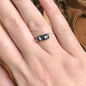 Sam Winchester “SW” letter ring
