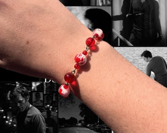 Blood Spatter bracelet - Forensics Collection