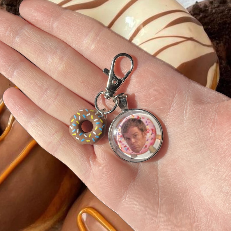 Donut Dexter keychain