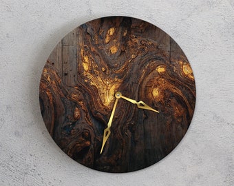Unique wall clock, Wood wall clock large, Silent wall clock, Rustic wall clock, Elegant wall clock, Aesthetic wall clock, Luxury wall clock