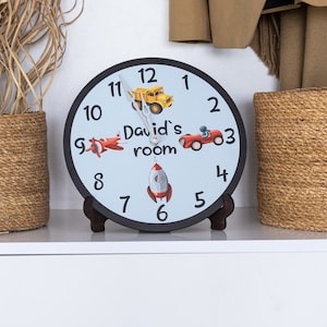 Personalized kids wall clock, Custom name kids clock, Nursery wall clock, Kids wall clock, Kids clock for wall, Unique kids decor
