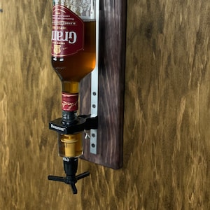 Liquor wall dispenser, Whiskey dispenser for bar, Whiskey fountain, Bourbon dispenser, Home bar decor, Fathers day gift from son