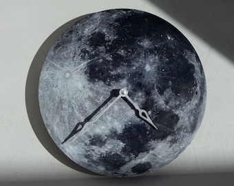 Moon wall clock, Lunar wall clock, Scape Wall Clock, Celestial Wall Clock, Cosmos wall clock, Wall Clock Unique, Constellation clock