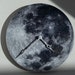 Moon Wall Clock, Lunar Wall Clock, Scape Wall Clock, Celestial Wall ...
