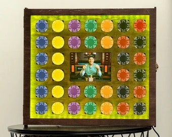 Portafichas de casino, Vitrina para fichas de casino, Marco para fichas de casino, Portafichas de póker, Marco para exhibición de fichas de póker, Portafichas de monedas