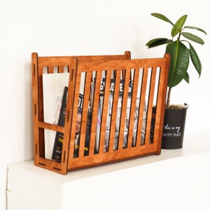 Metal Free Standing Magazine Rack