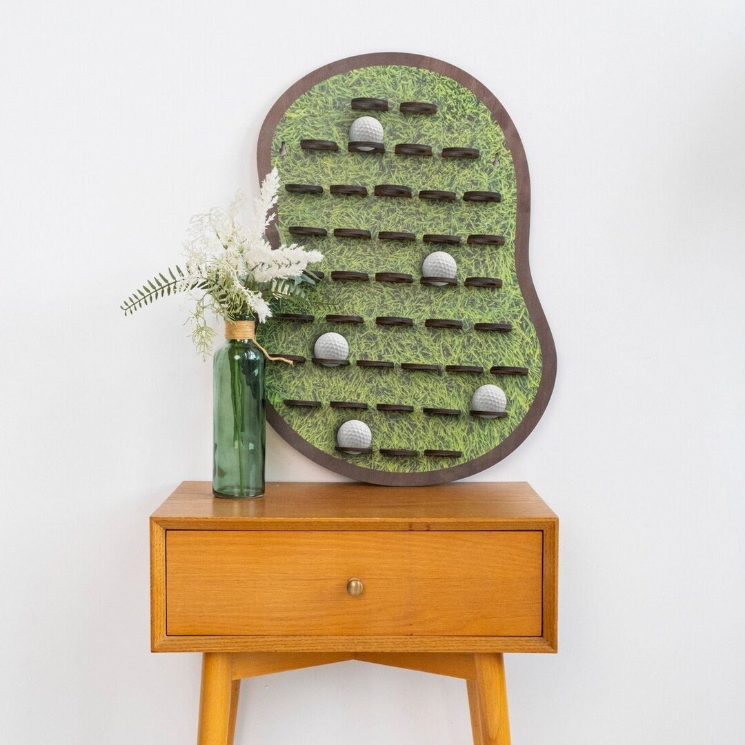 Golf Ball Display Shelf, Golf Ball Holder Wall, Golf Ball Display Rack