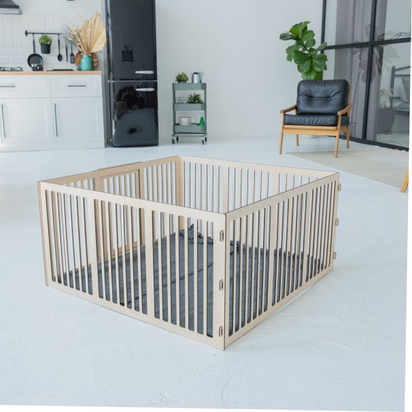 Hundebox Möbel mit Schublade, Custom Hundebox Möbel, Große Hundebox Möbel, Hundezwinger Möbel groß, Puppy Gate