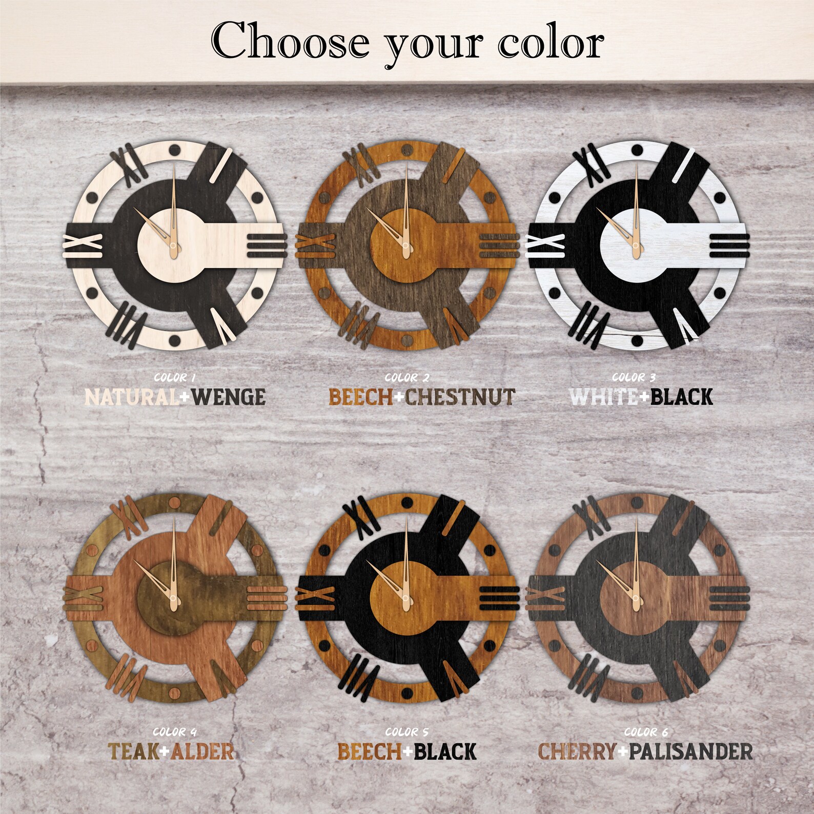 Modern Wall Clock Unique, Abstract Wall Clock, Clock Wall Decor, Men ...