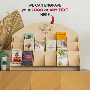 Greeting Cards Display Wood, Greeting Card Stand, Wood Retail Display ...