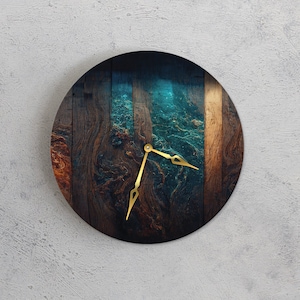 Black wall clock modern, Wood wall clock unique, Silent wall clock, Elegant wall clock, Oversized wall clock farmhouse, Luxury wall clock